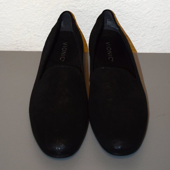 Vionic Women's Willa II Black Shimmery Flat Shoe Sz 7.5 - Picture 2 of 10